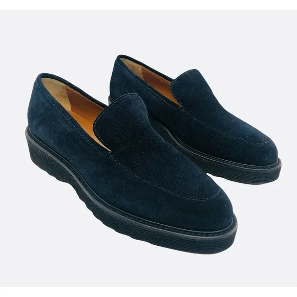 Aquatalia | Shoes | Aquatalia Blue Suede Flats Sleek Design  display picture 2